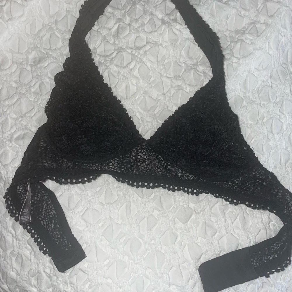 Victorias secret lace bralette. Halter neck